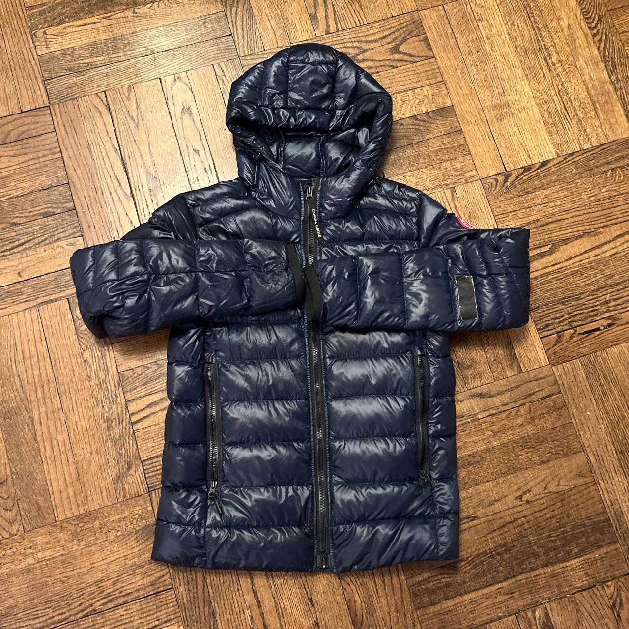 Canada Goose Men's Navy and Blue Jacket Depop