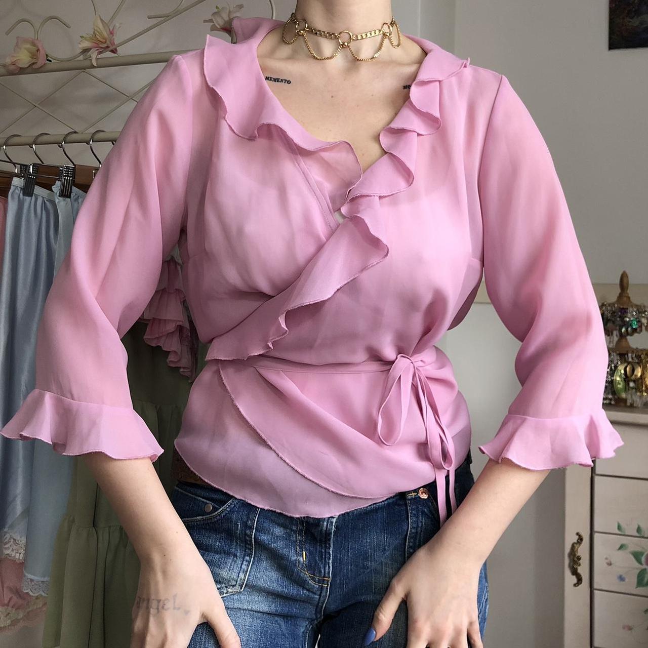 Kaleidoscope Women's Pink Blouse Depop