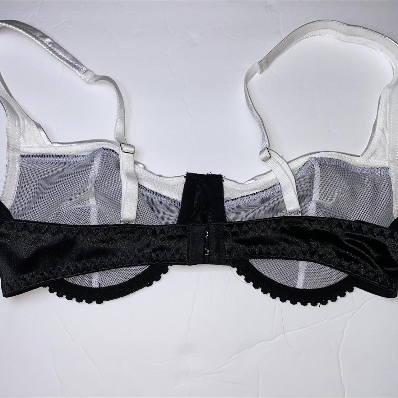 Frederick's of Hollywood Women's Black and White Bra (3)