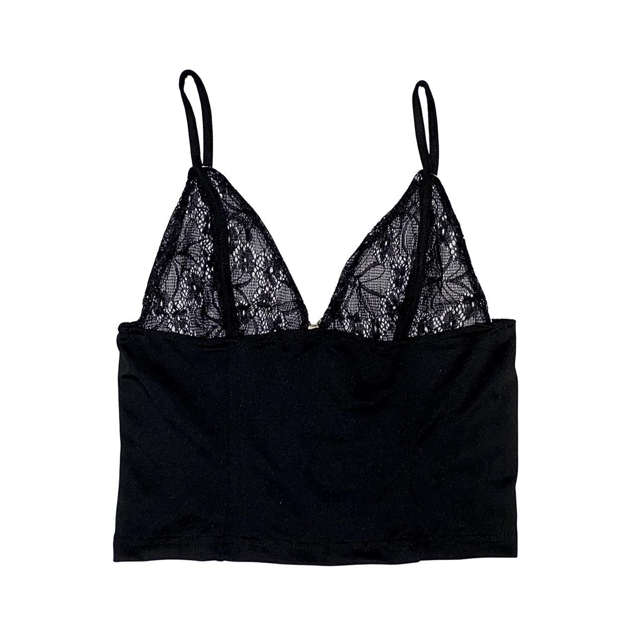 Dainty Lace Crop Top • Black Lace Crop Top With Depop