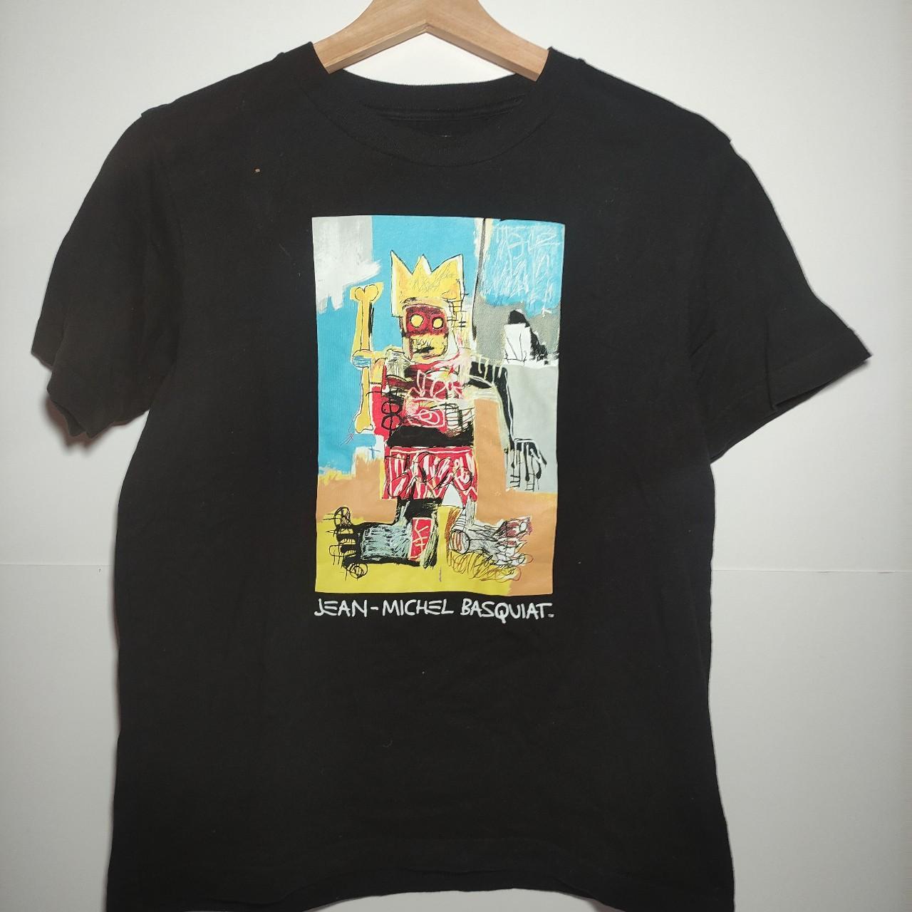 Uniqlo x Jean-Michel Basquiat ladies Black Uniqlo t... - Depop