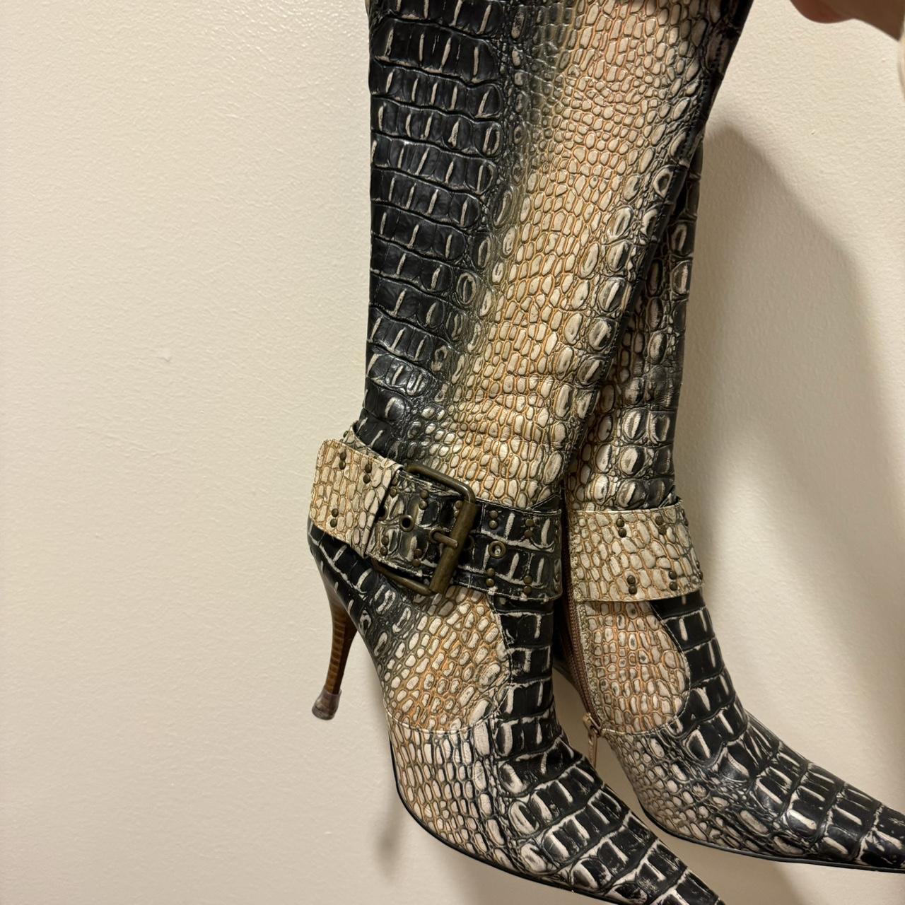 BRONX leather stiletto boots So yummy boots, these... - Depop