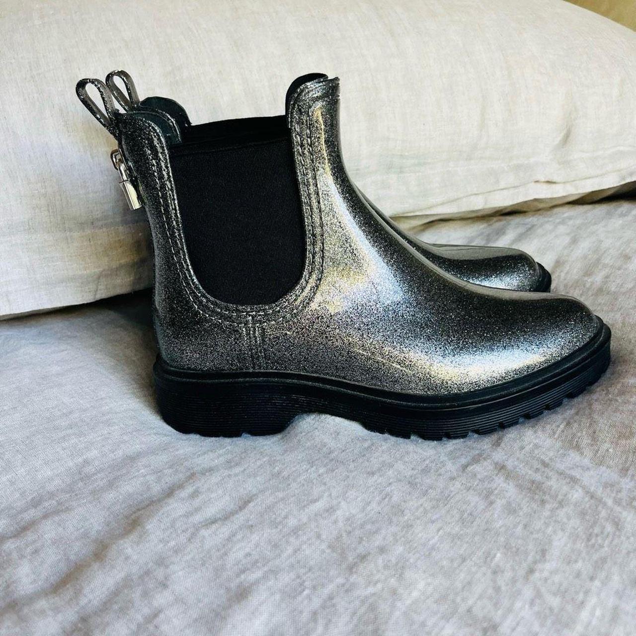 michael kors boots womens silver