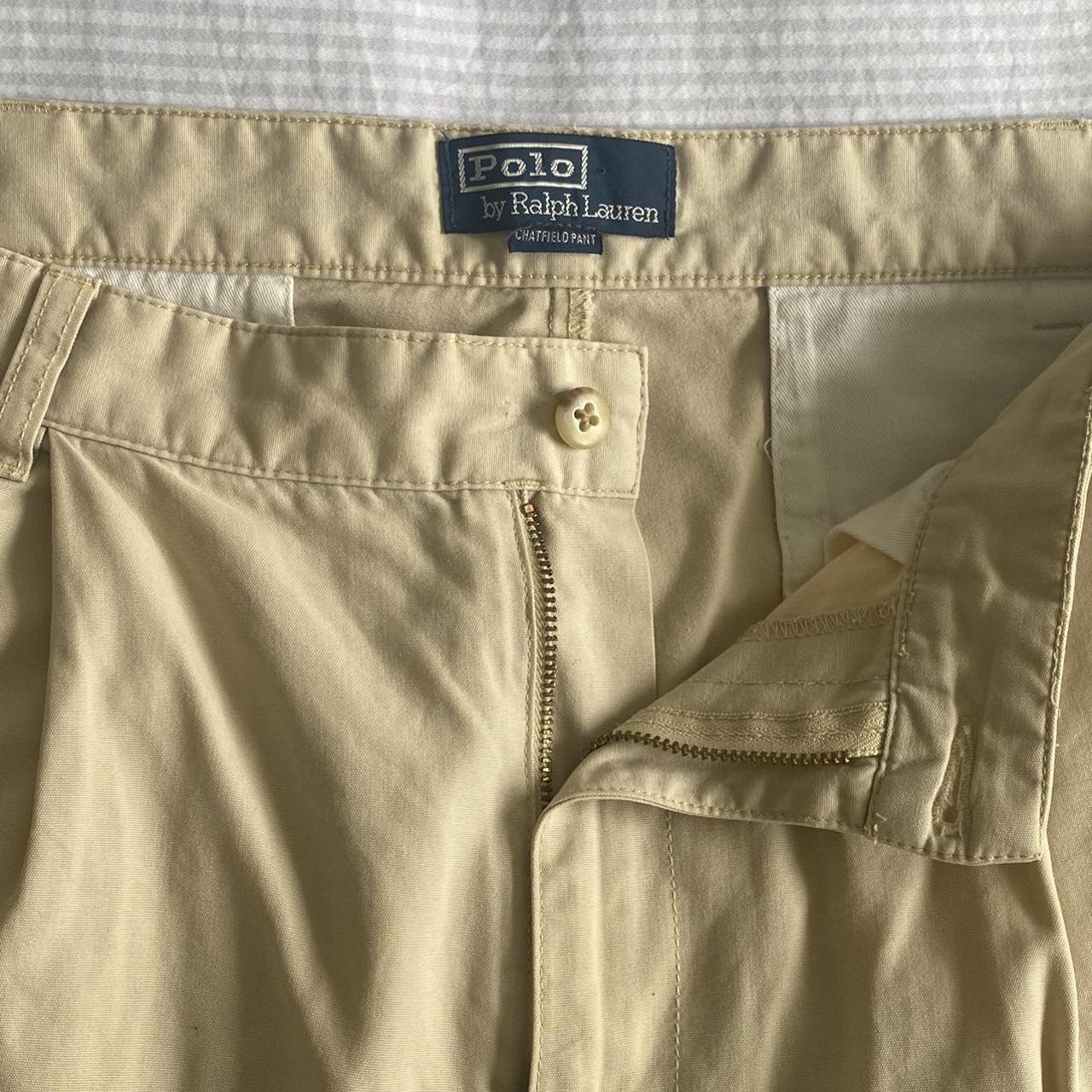 Polo Ralph Lauren Men's Cream Trousers | Depop