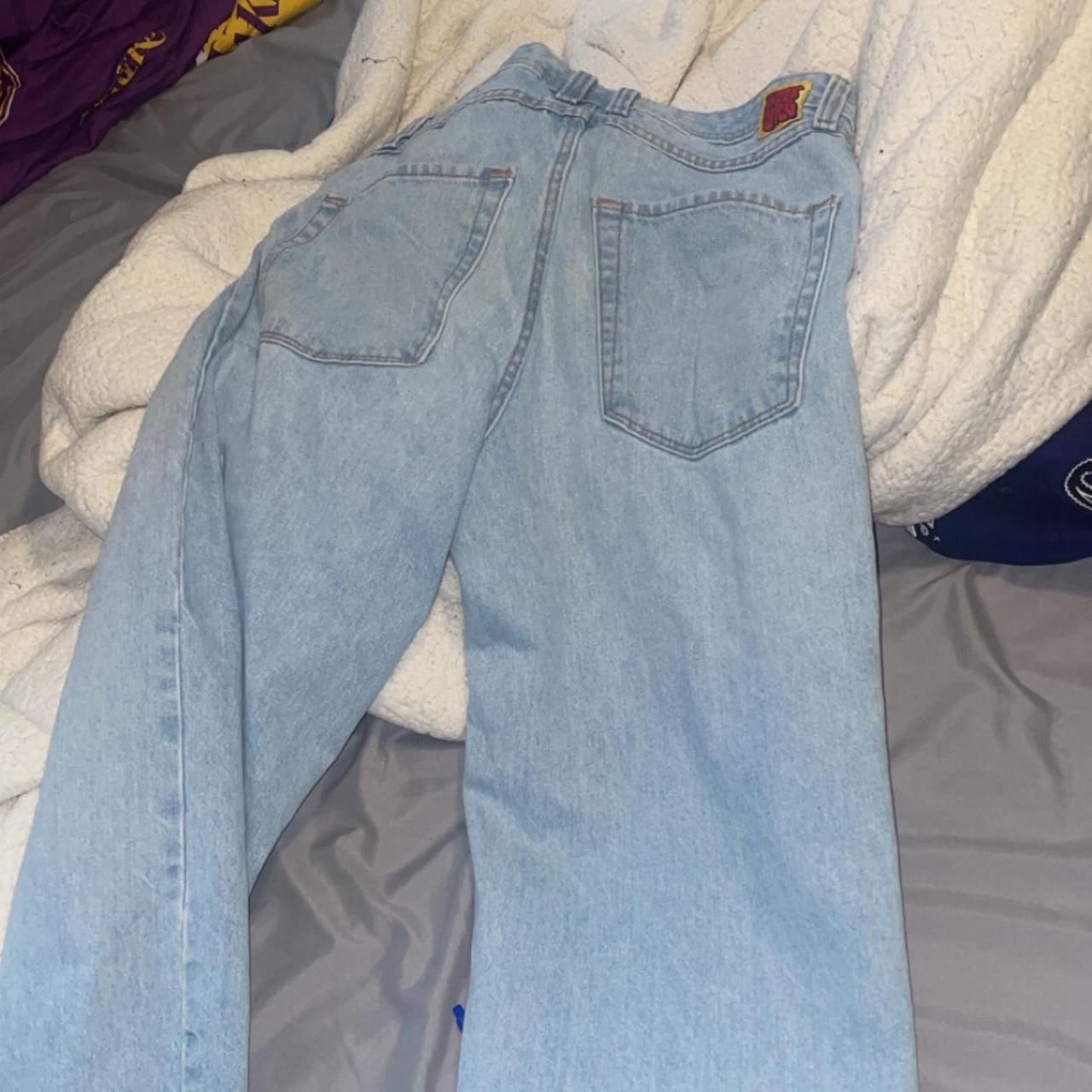 Empyre Men's Blue and White Jeans Depop
