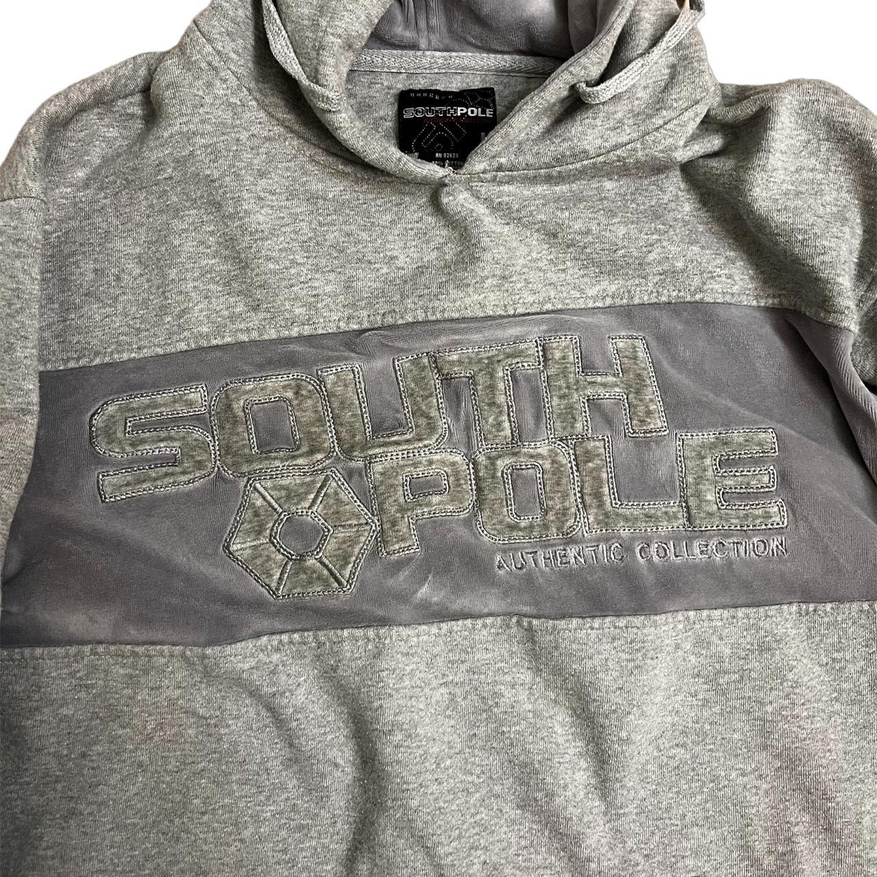 awesome grey southpole hoodie tagged a size... - Depop