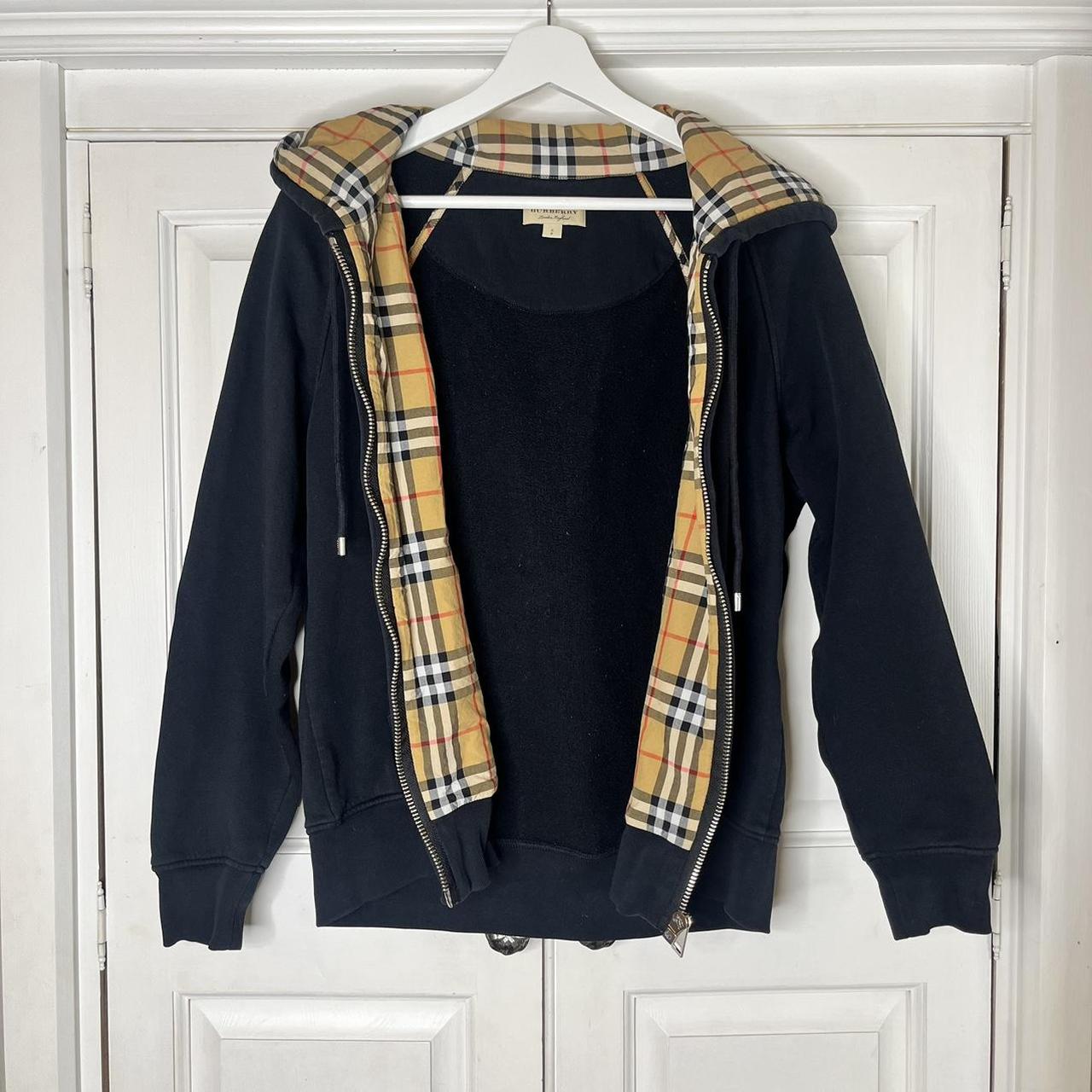 Clothing Burberry Black Zip Up Burberry Sweat à Capuche Zippé En