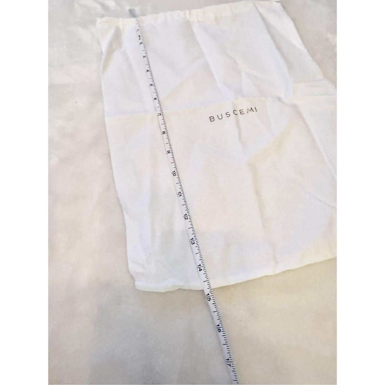 Buscemi white dust bag with draw string close Depop