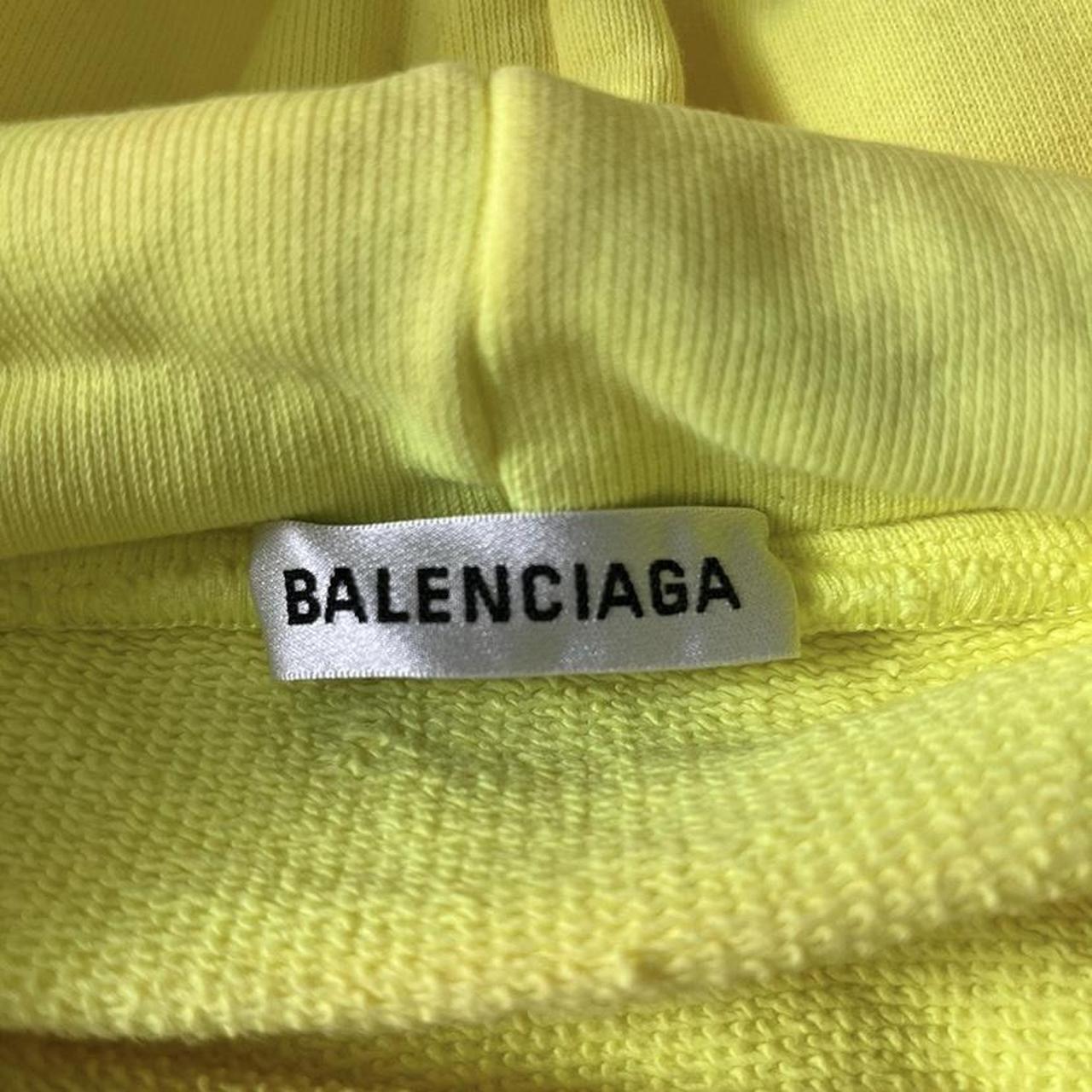 balenciaga sweatshirt mens yellow