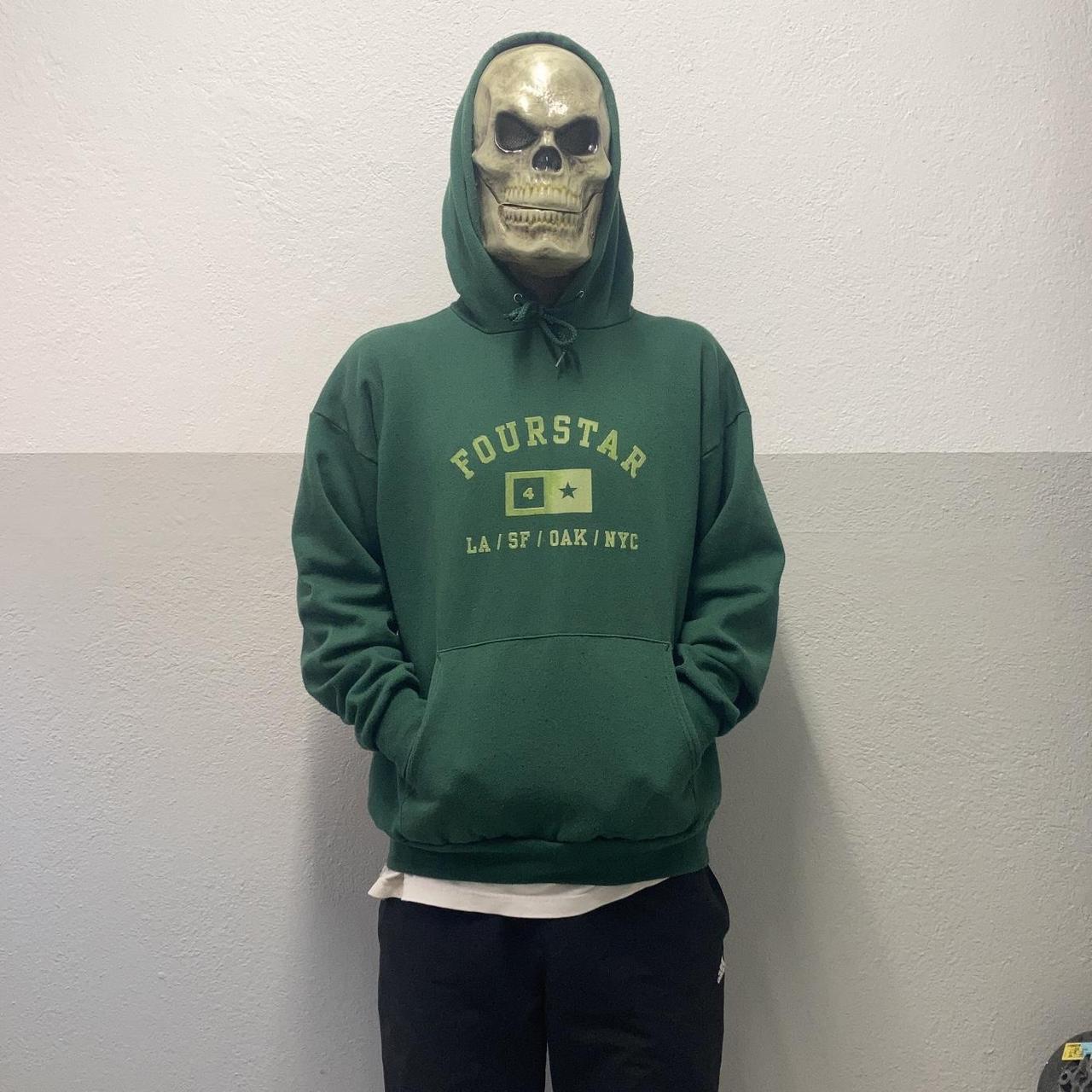 fourstar skateboards hoodie grun grosse L dude. Depop