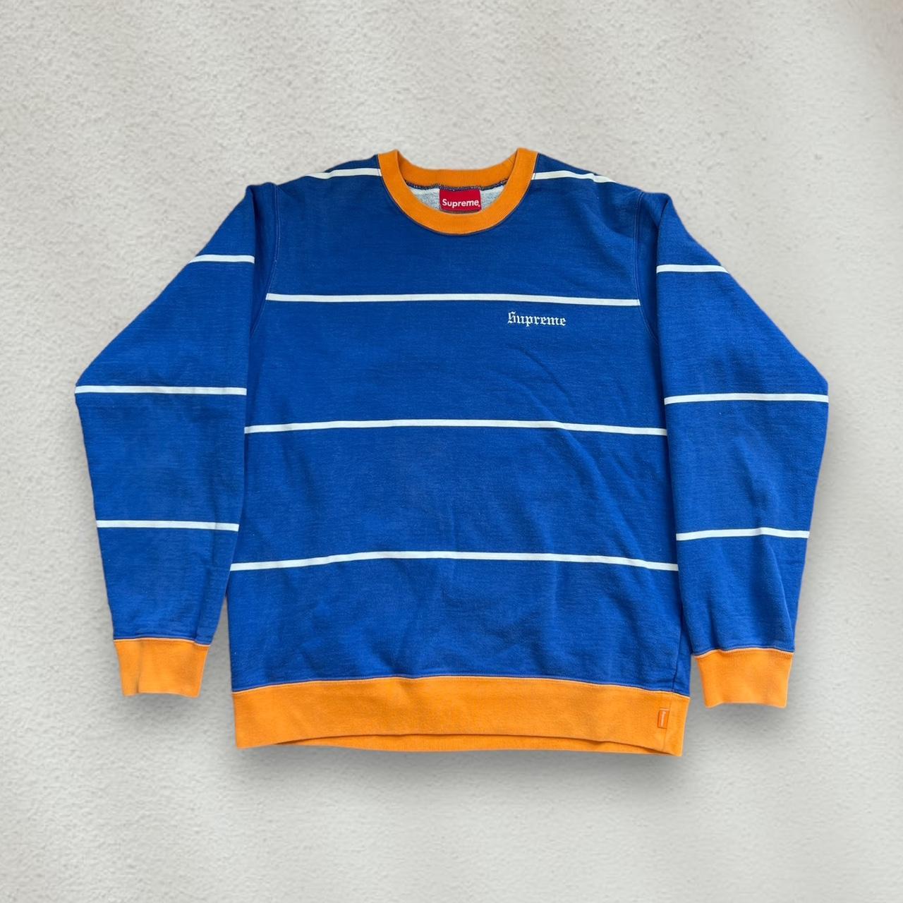 Supreme discount striped crewneck