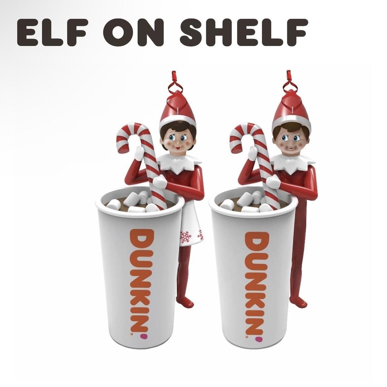 Dunkin Donuts Elf on Shelf Xmas Ornament in Box NEW... Depop