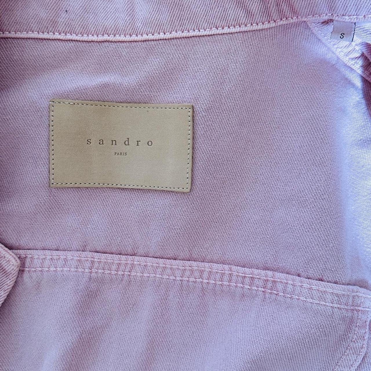 Sandro denim jacket pink - Men’s size S Great... - Depop