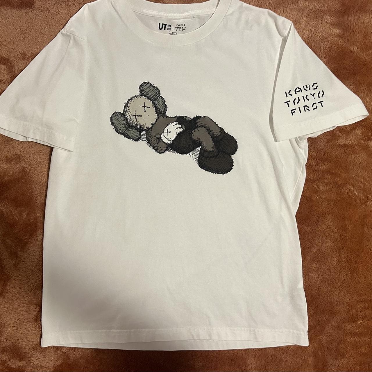 Authentic Kaws Shirt, Size Medium, Worn once - Depop