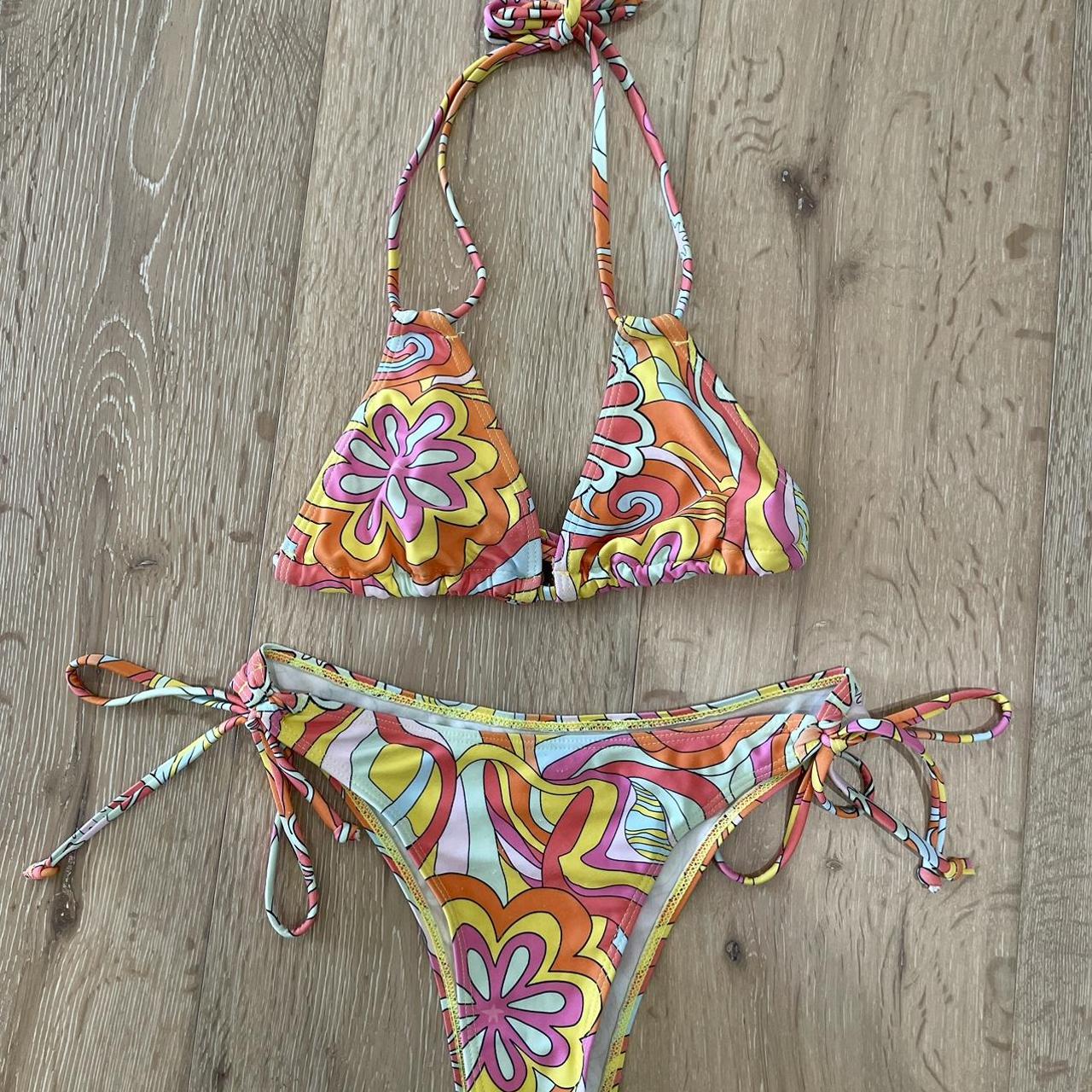 - Tie up bikinis (small) - Both bottom and top are... - Depop