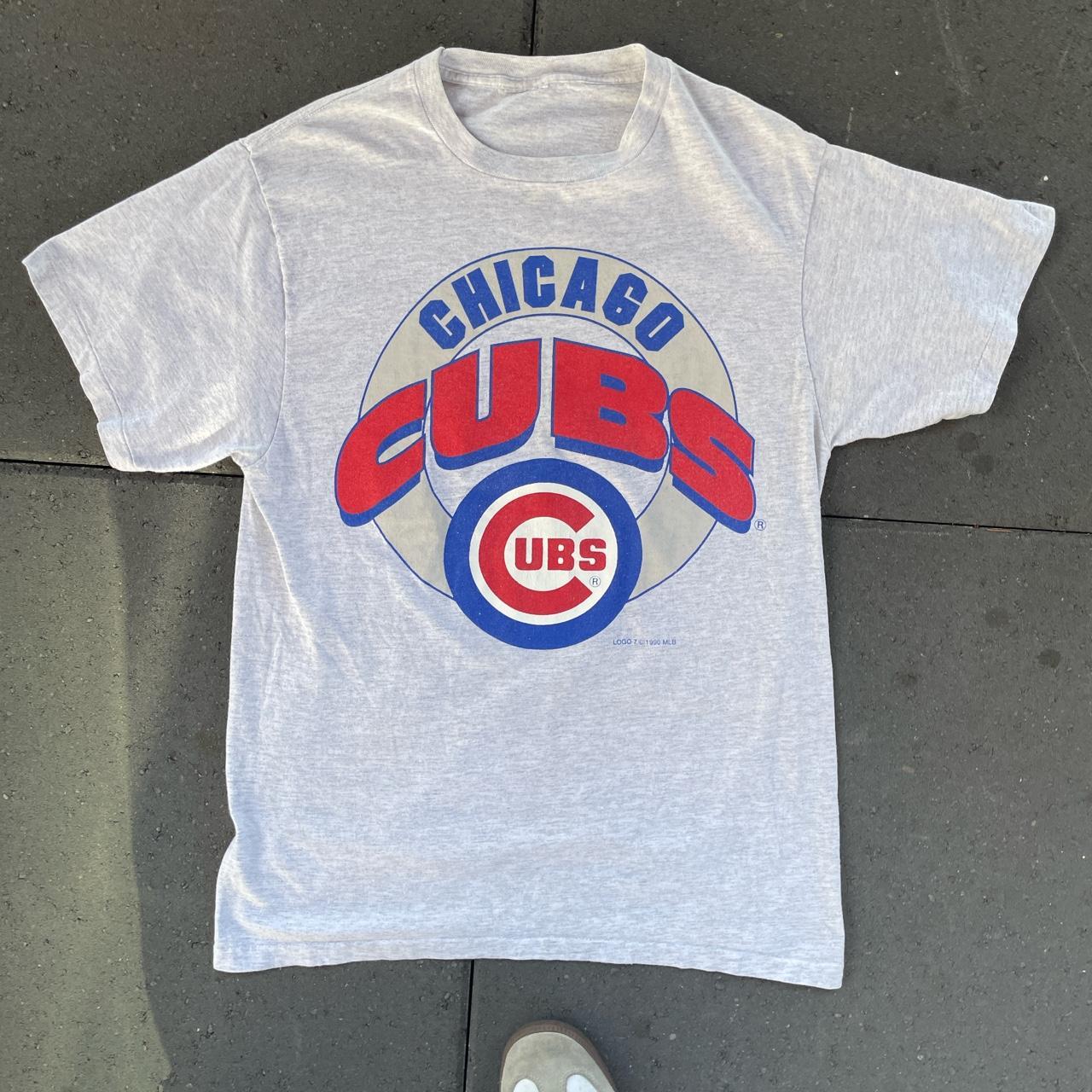 Vintage late 90s “Chicago Cubs” nutmeg t-shirt • - Depop