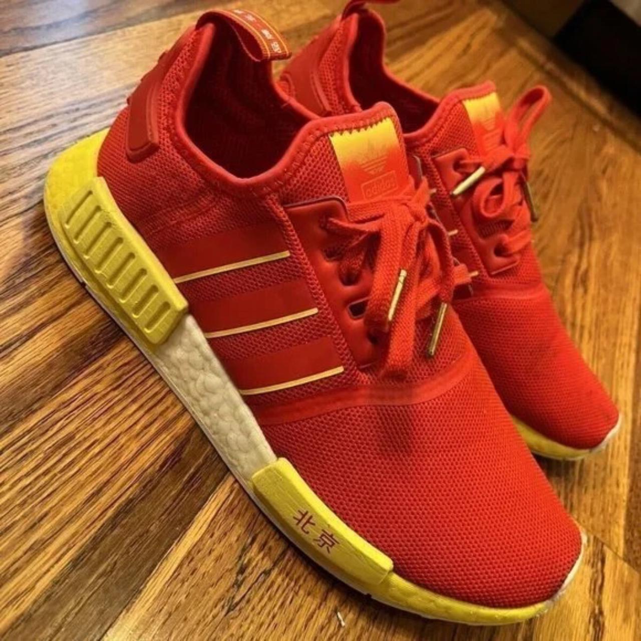 Red and yellow trainers online