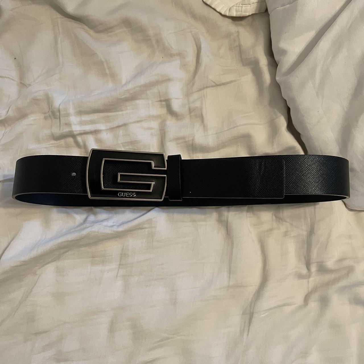 Guess Men's Black Belt | Depop