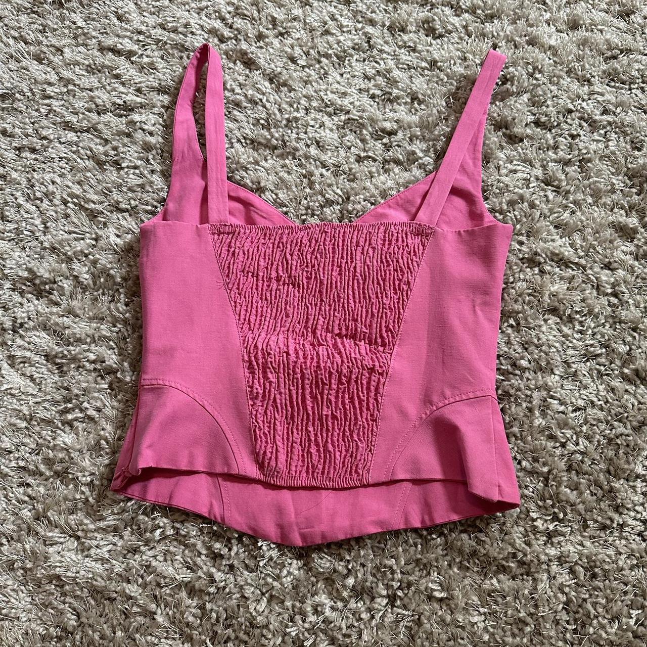 Zara pink corset Never worn (bought in Europe) Size... Depop