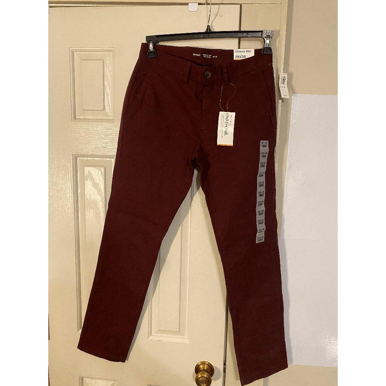 Old navy maroon store pants