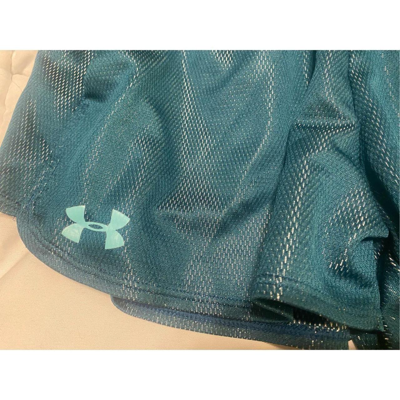 Blue under armour shorts loose fit - Depop