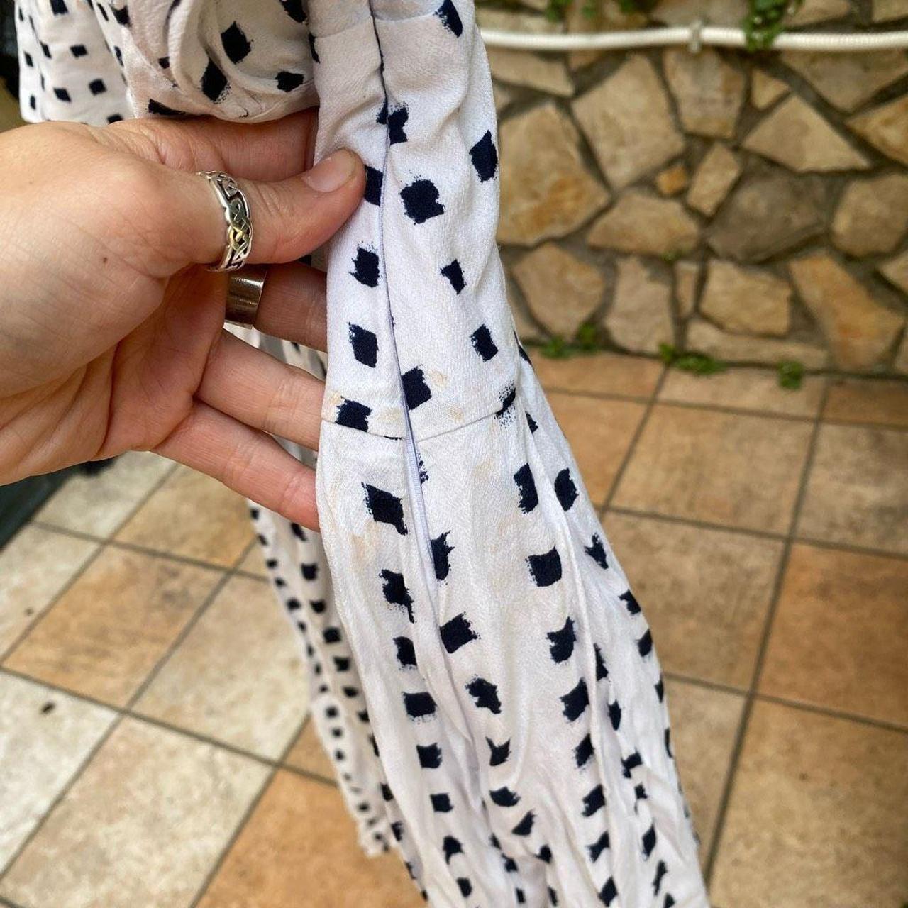 Massimo dutti white polka hotsell dot dress