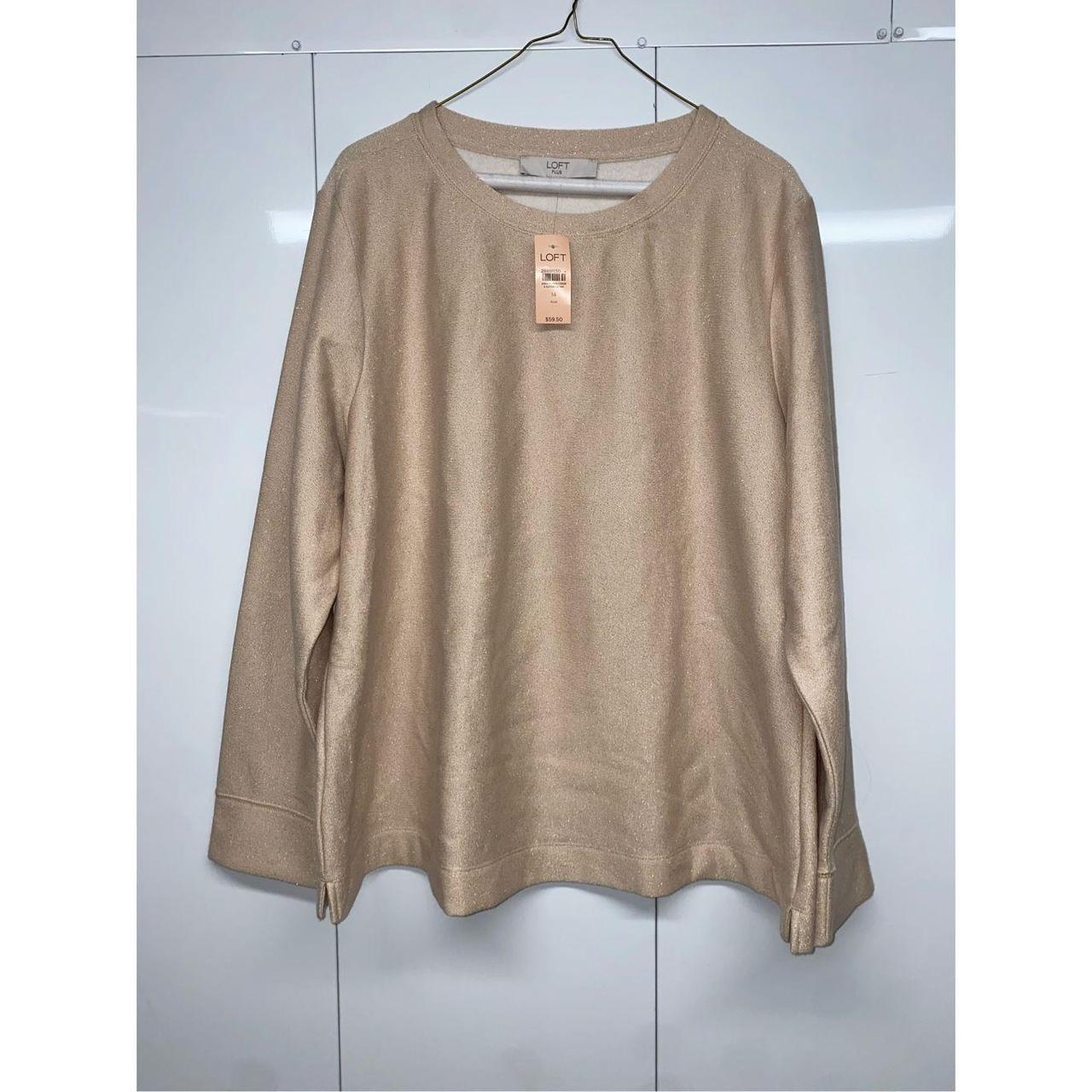 Loft gold sweater best sale