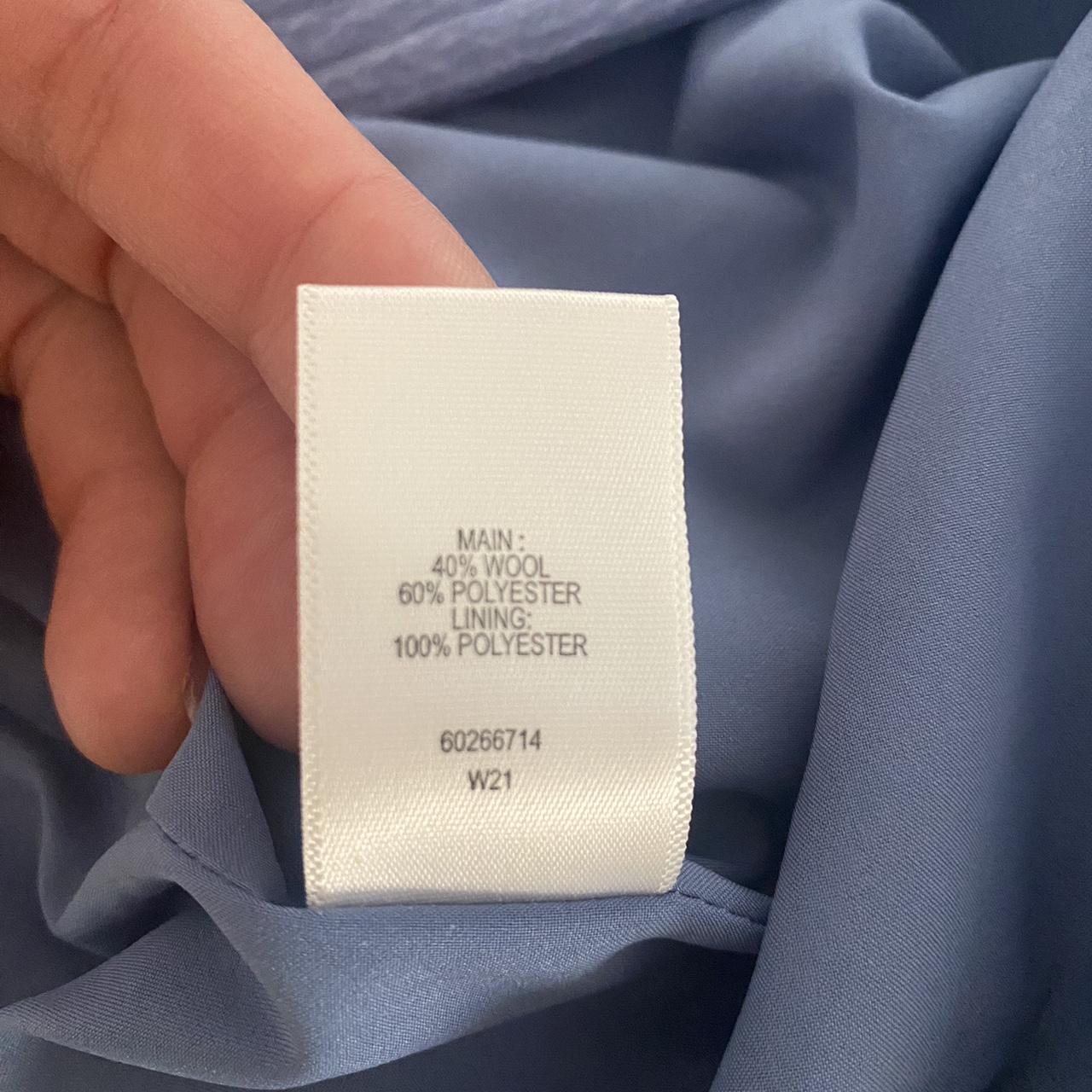 Witchery Wool/Poly Skirt Baby Blue Pencil Skirt... Depop