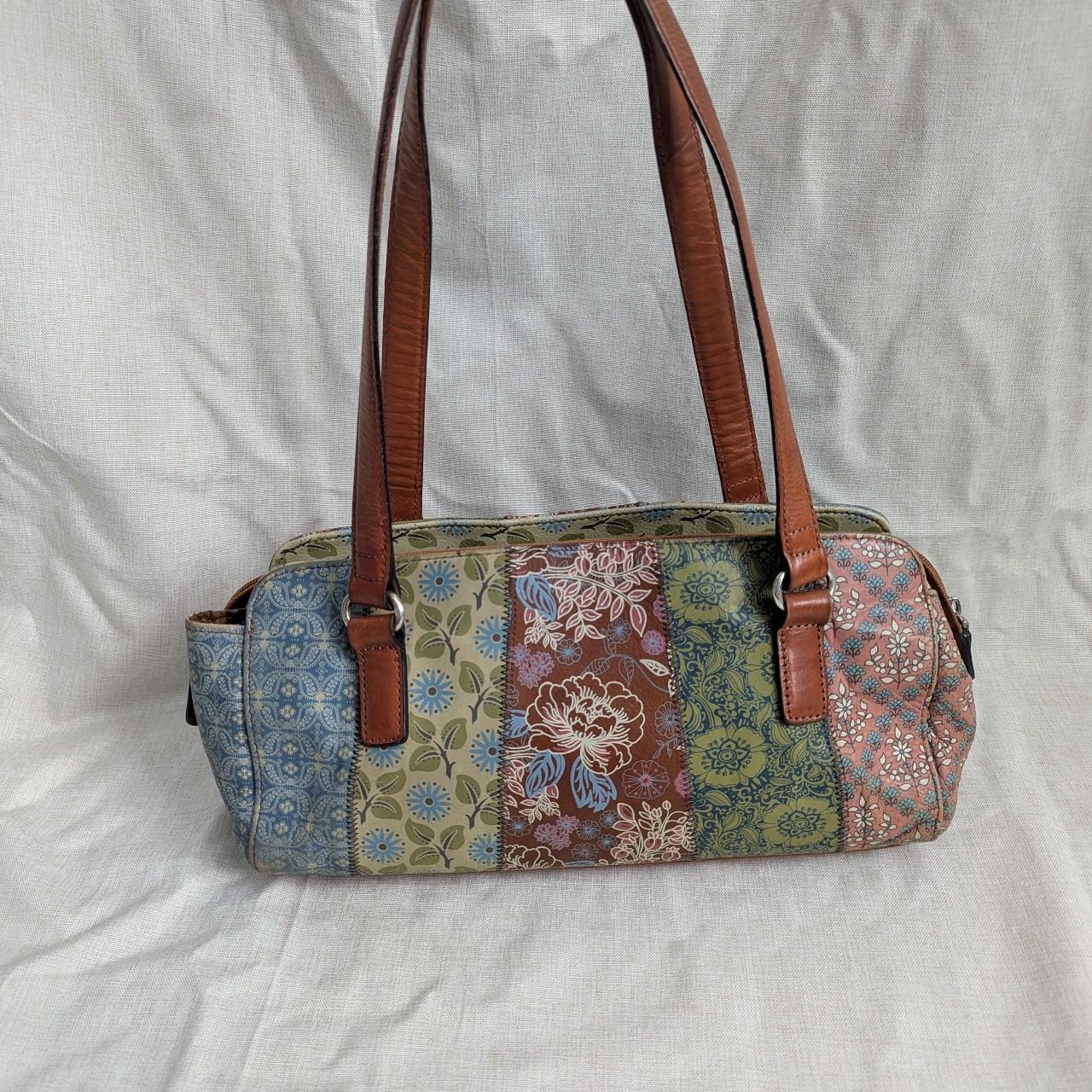 Fossil Women's Bag - Multi – Unique patchwork lea… - image 1
