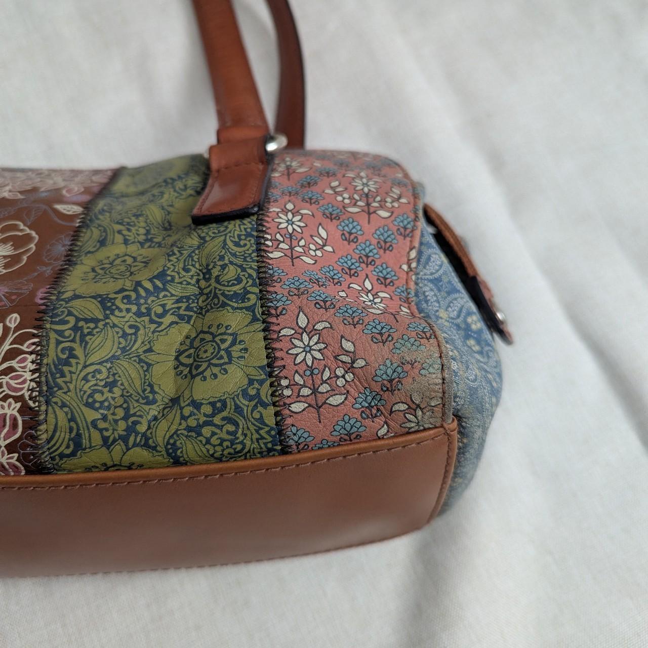 Fossil Women's Bag - Multi – Unique patchwork lea… - image 3