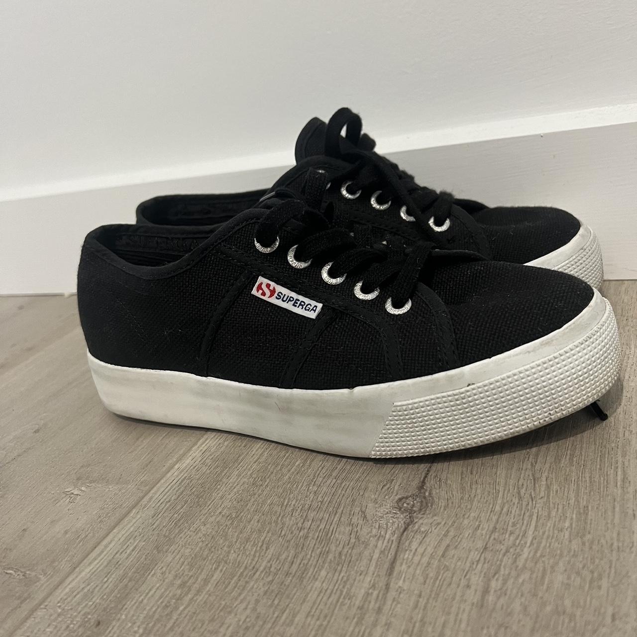 Black womens Supergas Like new and still plenty of... - Depop