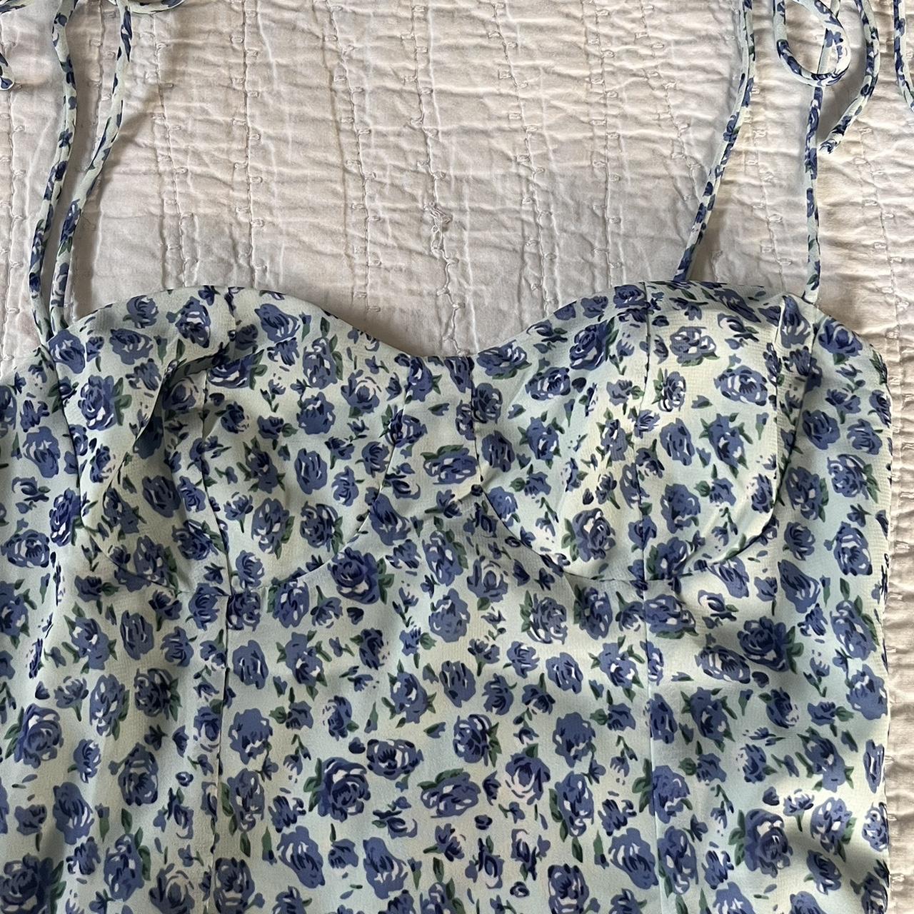 Penny Lane Blue Floral Print Mini Dress