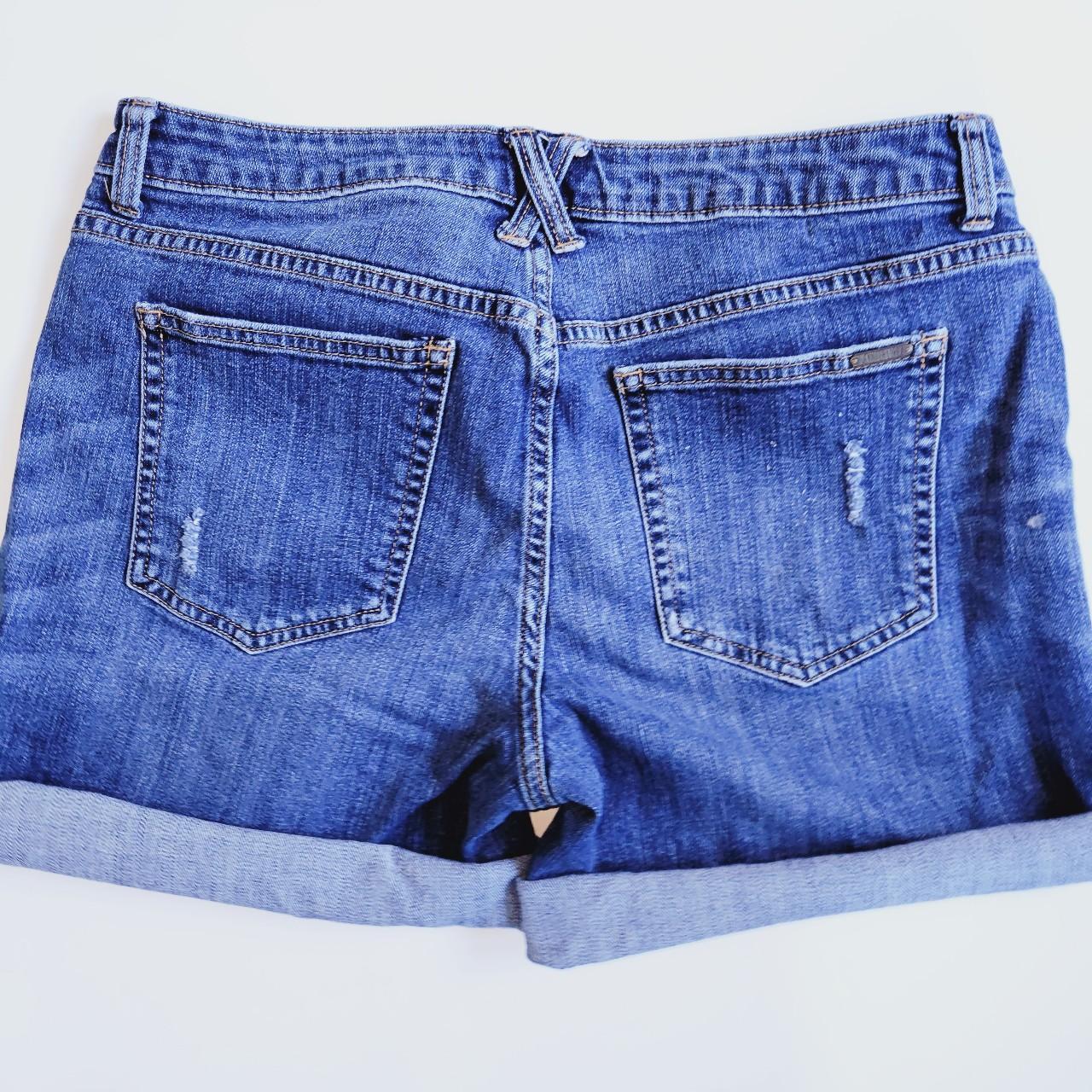Jennifer Lopez Women's Jean Shorts. Blue jeans made... Depop