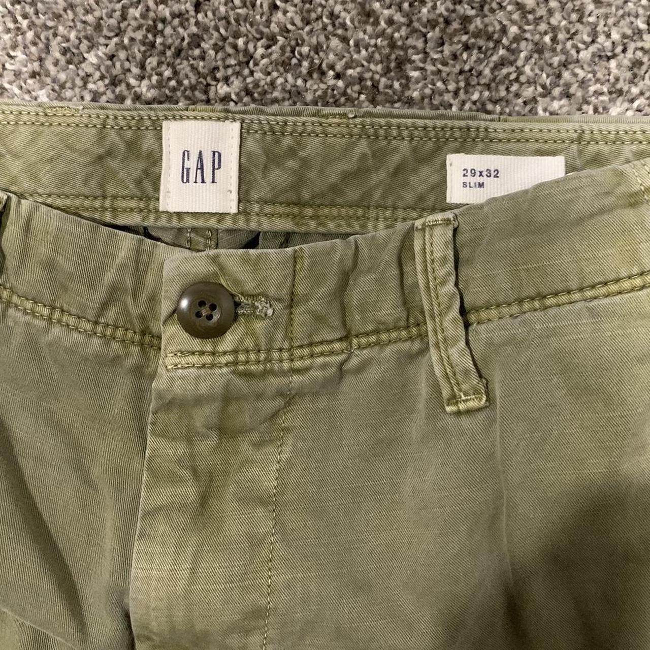 Gap Men's Green Trousers Depop