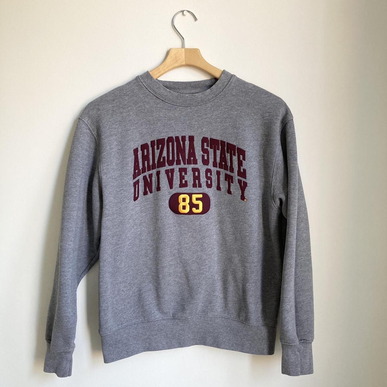 Jansport Grey and Burgundy Sweatshirt | Depop