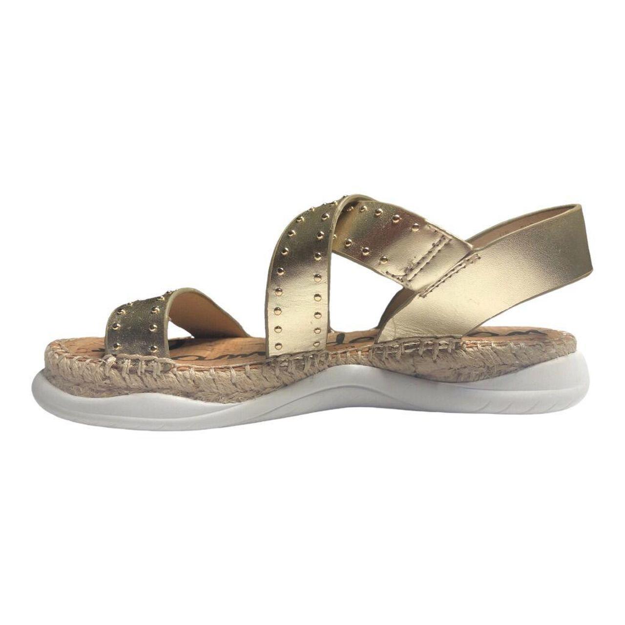 Sam Edelman Janette Gold Leather Sandals Size Depop