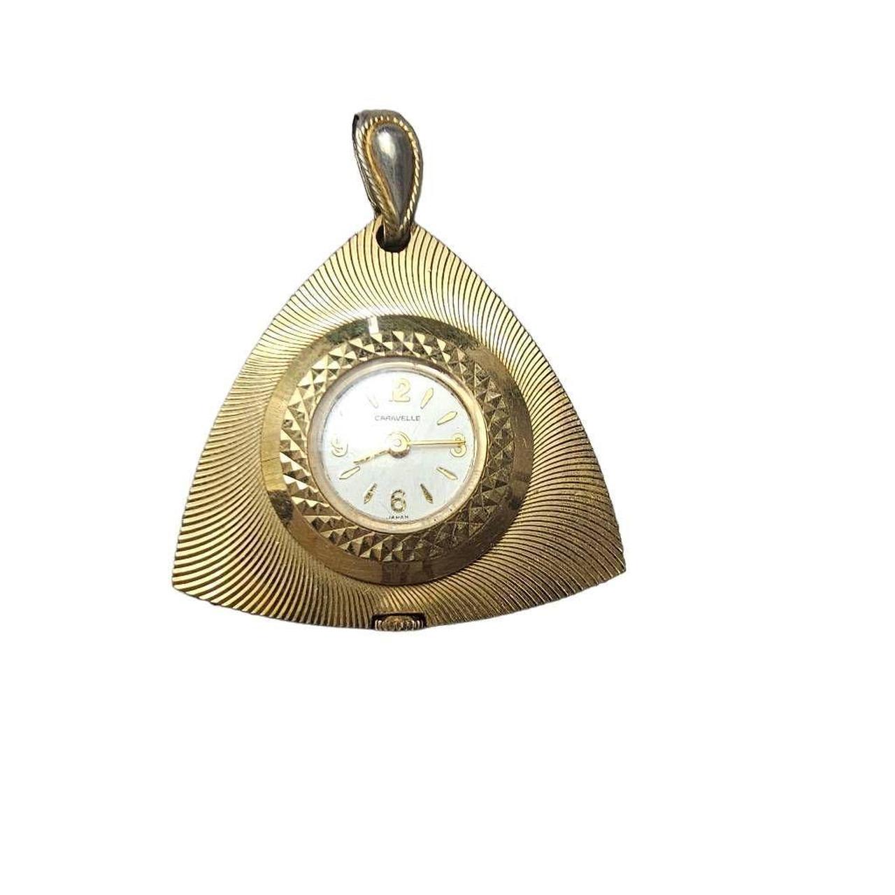Vintage Caravelle Gold Plated Manual Wind Pendant Watch - Etsy