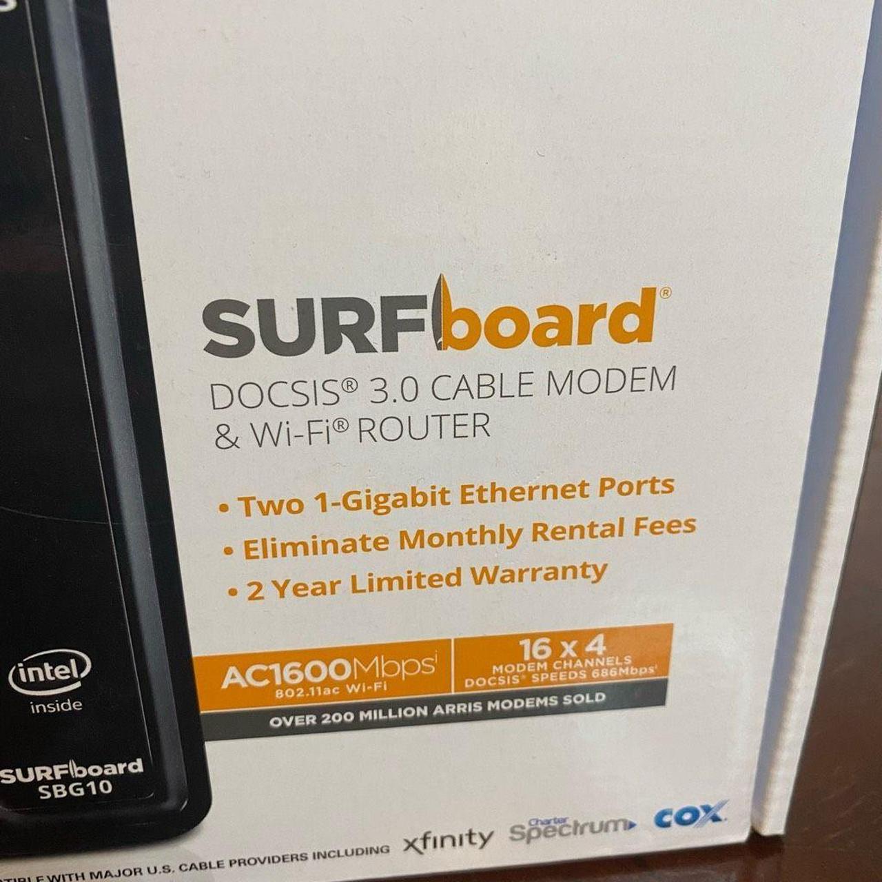 SBG10 SURFboard® DOCSIS® 3.0 Cable Modem & Wi-Fi® Router