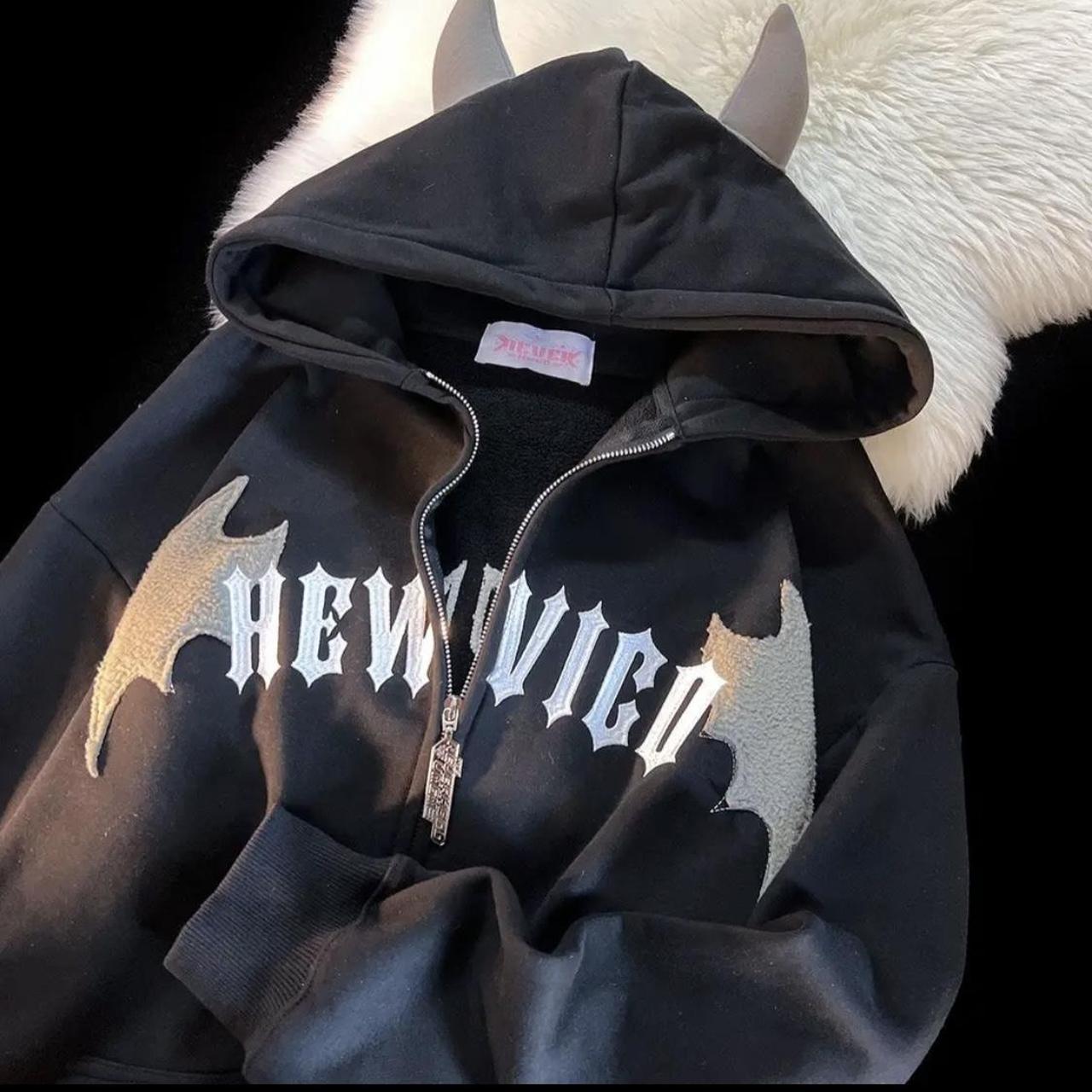 Y2K cross jacket punk 00s black grunge Vintage 2000s Y2K Goth Punk