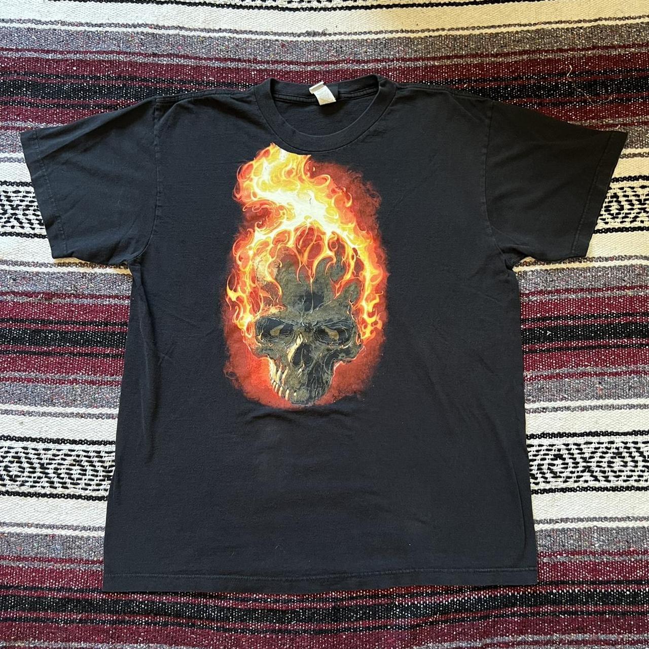 Early 2000’s ghost Rider shirt Size: XL Mad engine... - Depop