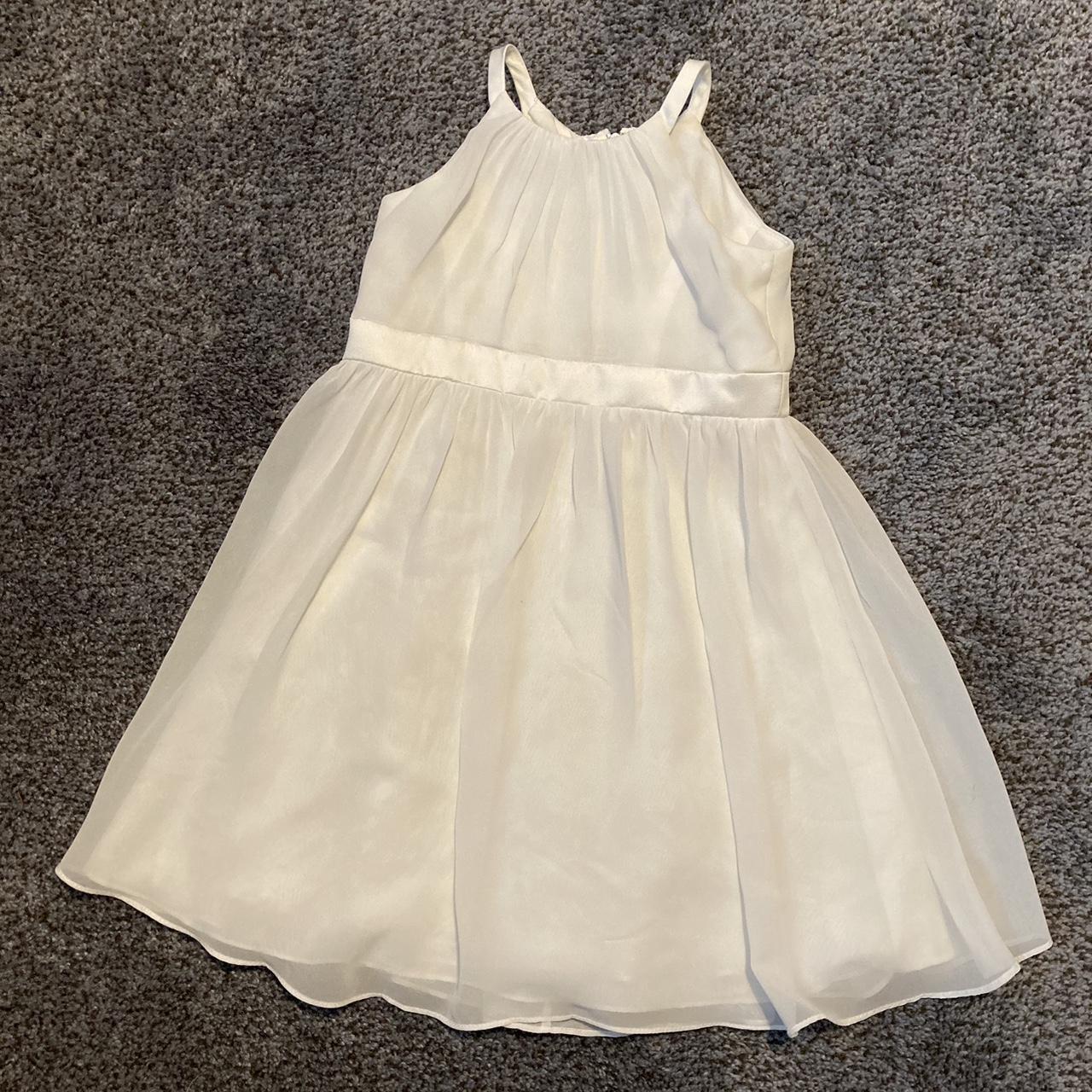 David's Bridal flower girl white dress toddler size 2t - Depop