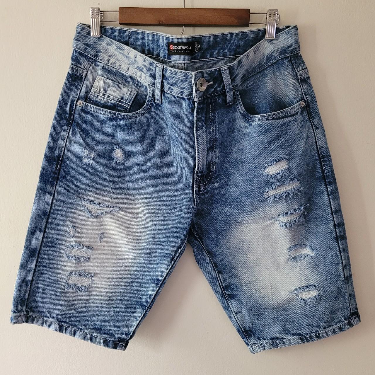 Southpole Men's Blue Shorts | Depop