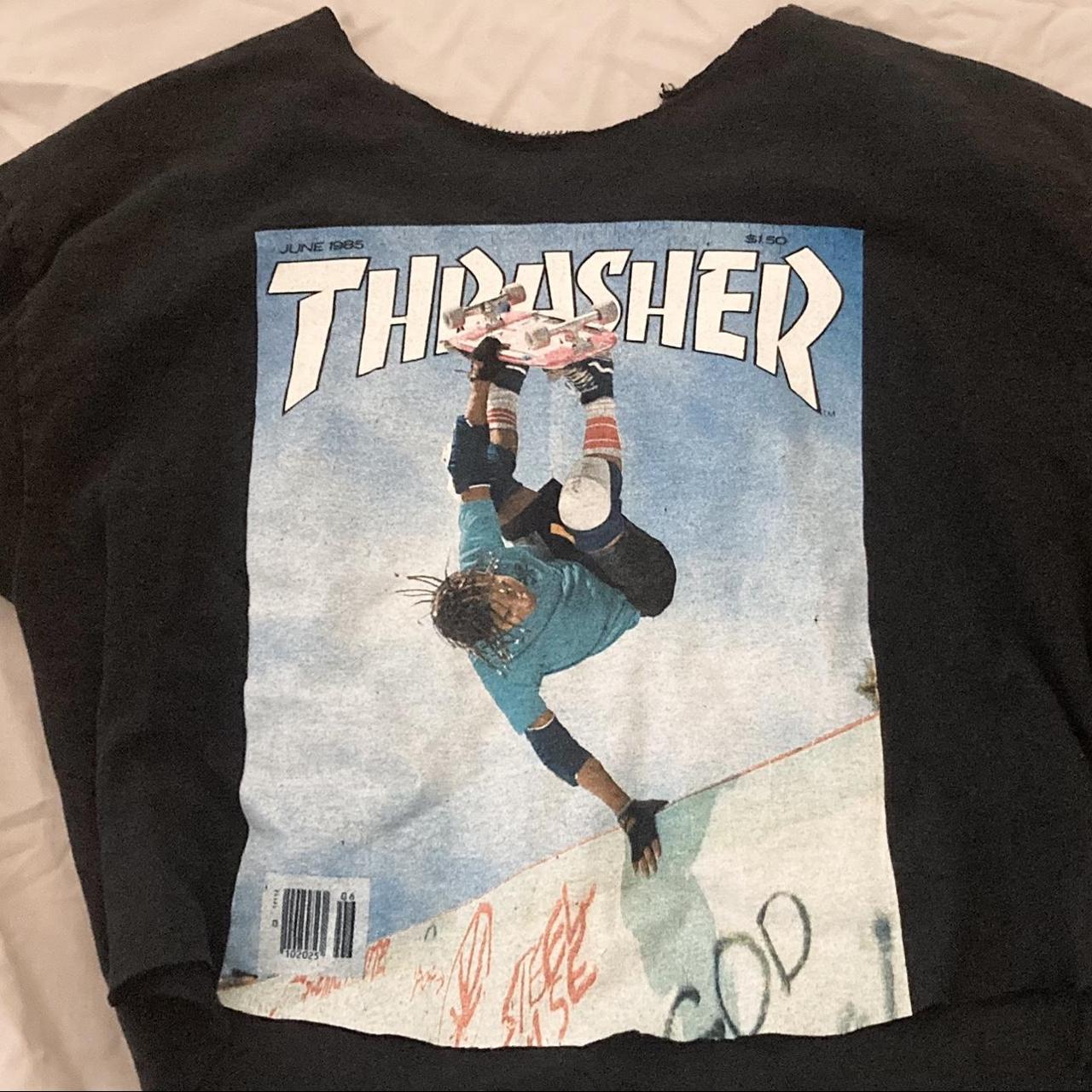 Thrasher crop top ‼️ #thrasher #thrashercroptop... - Depop