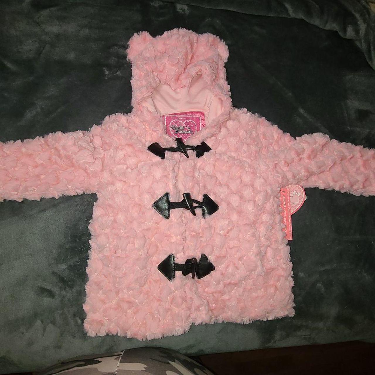 Cutie Patootie Toddler Plush Pink Toggle Coat NWT.... - Depop