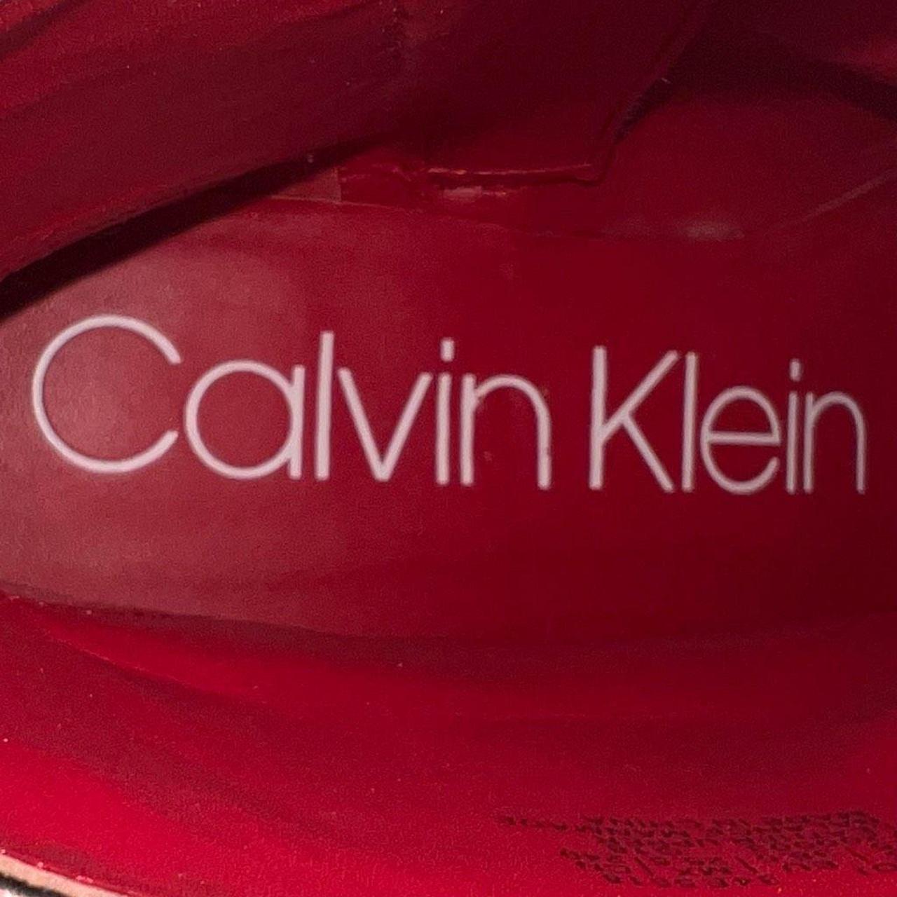 Calvin Klein Black Sadie Boot 8.5 Genuine Leather... - Depop