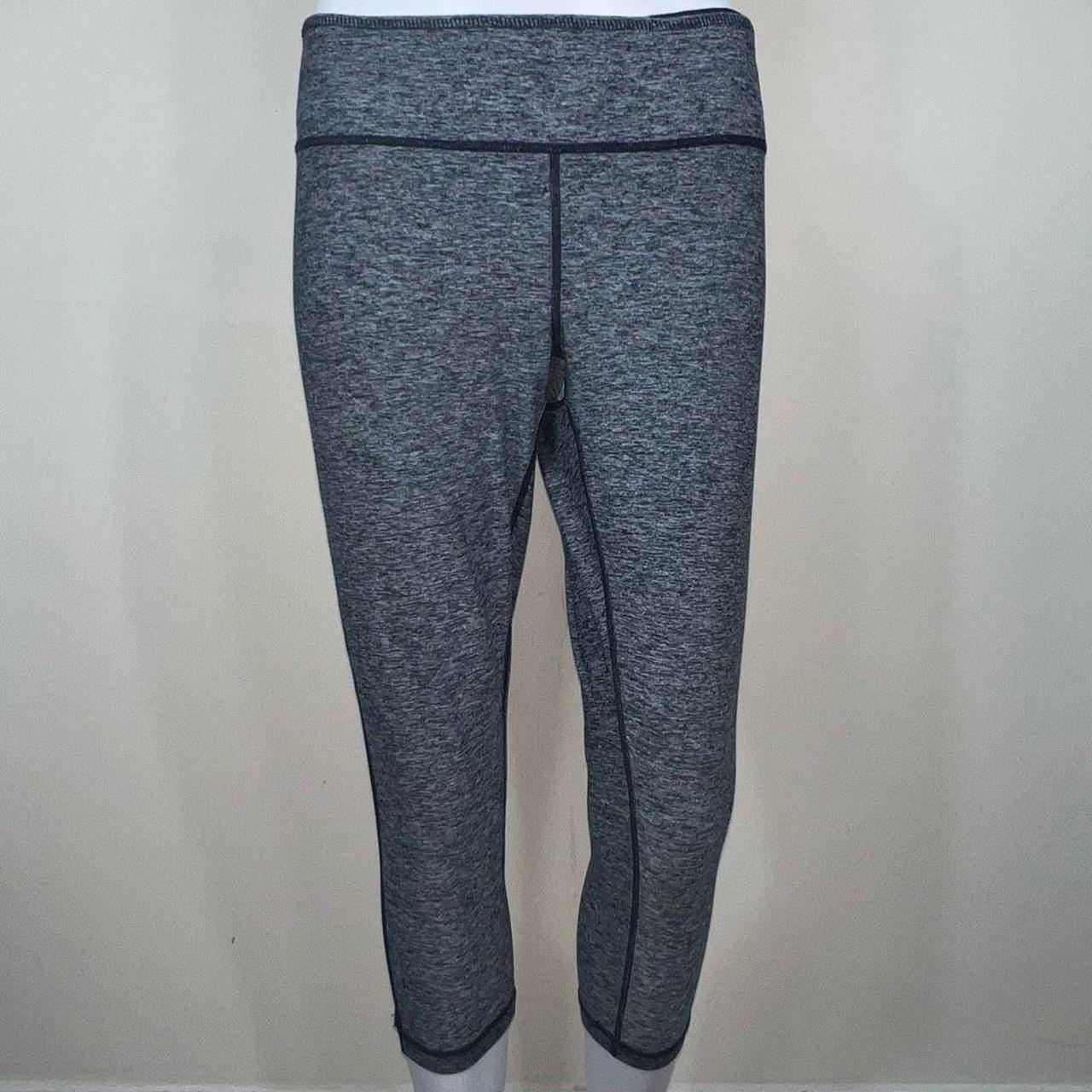 Lululemon Womens Mesh Insert Cropped Capri Leggings Pants Navy