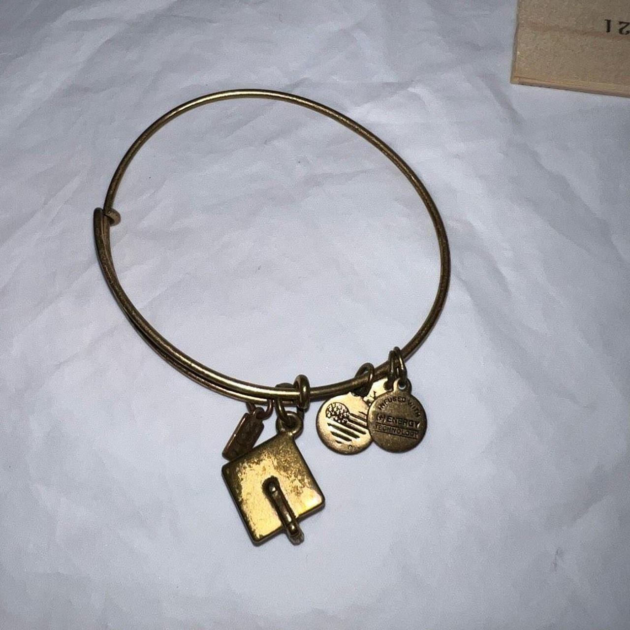 Alex and Ani Burnished Gold Graduation Cap Charm... - Depop