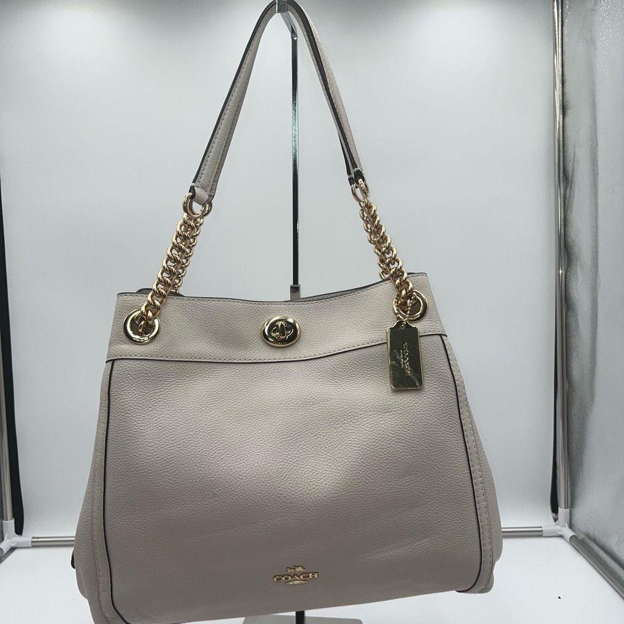 Coach turnlock edie shoulder bag in pebble leather sale