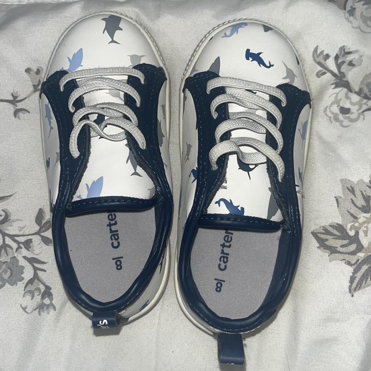 Carter s Toddler Shoe with dinosaurs Size 8 Depop