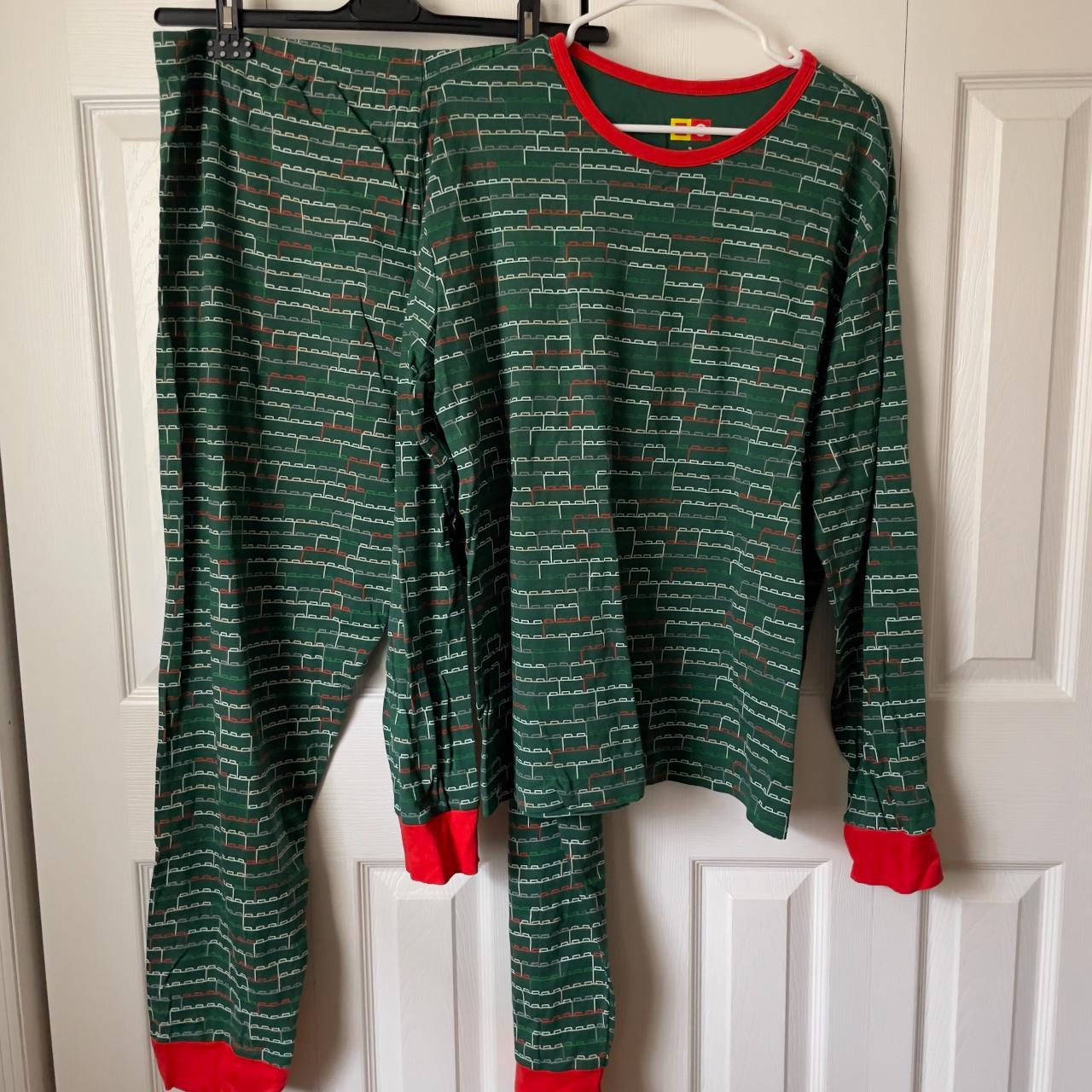 Target Men's Red and Green Pajamas Depop
